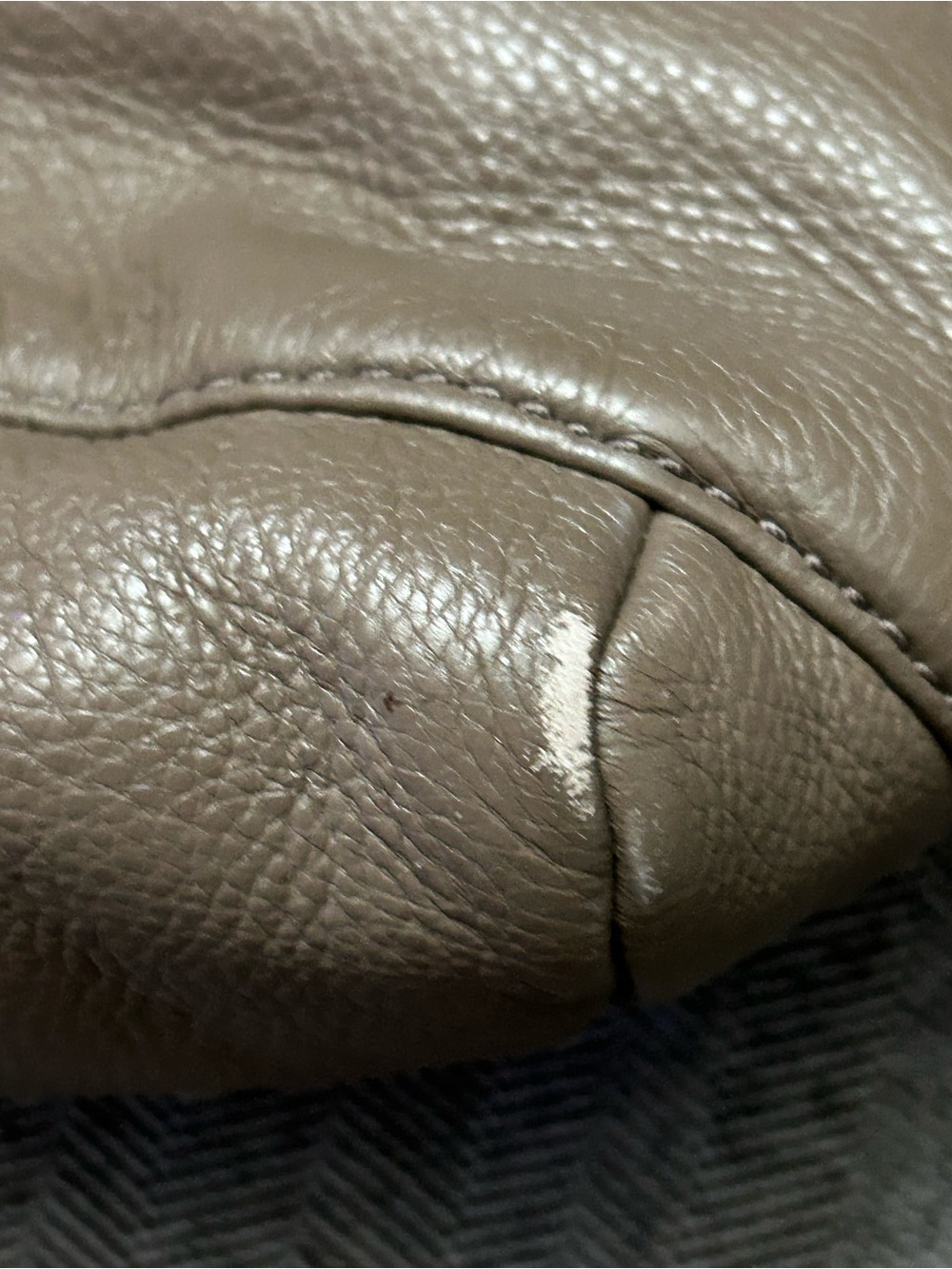 Marc by Marc Jacobs Gray Pebbled Leather Tote with Exterior Pockets - Picture 14 of 15